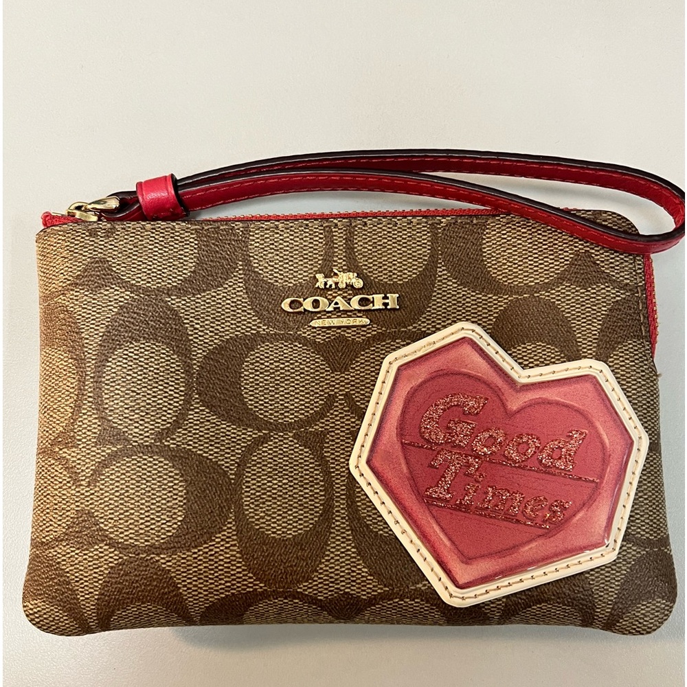 Coach Signature Canvas With Disco Patches. Nwot - image 1